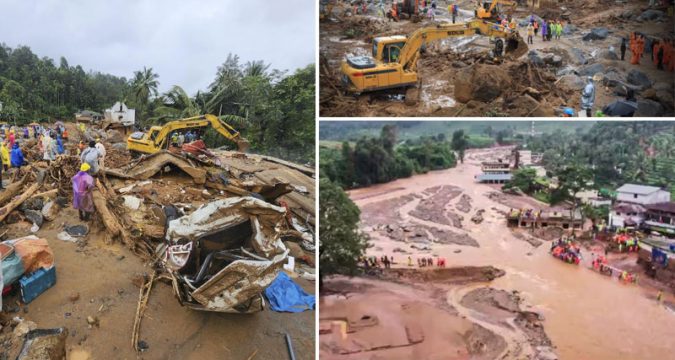 വയനാട് ഉരുൾപൊട്ടലിന്റെ പ്രഭവകേന്ദ്രമായ പുഞ്ചിരിമട്ടത്ത് വൻ നാശം, മരണസംഖ്യ ഉയരുന്നു .